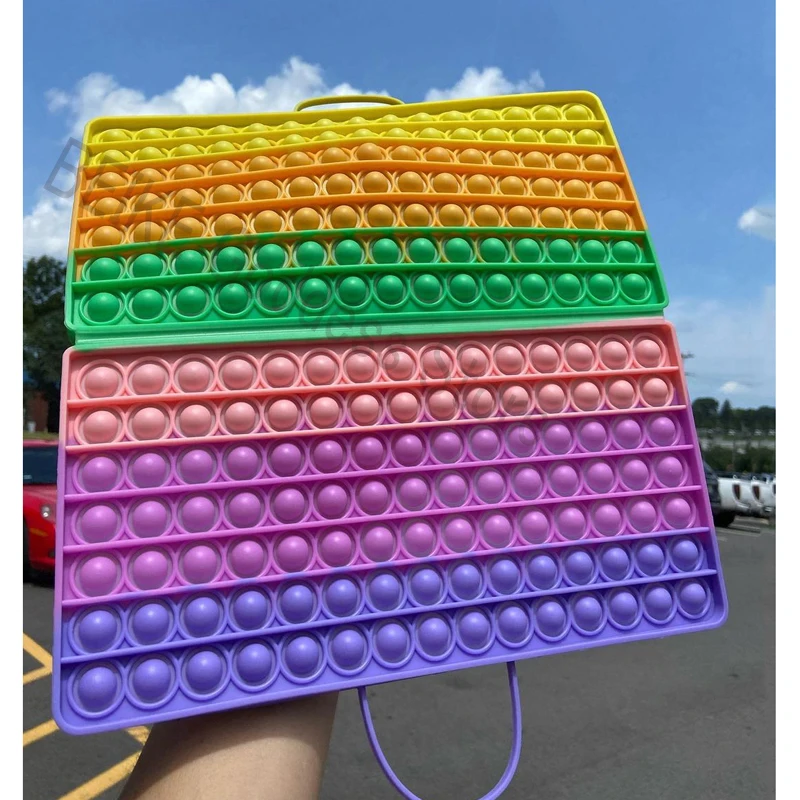 

Foldable Giant push pop huge popete game antistress Portable big poppete giant xxl 300mm pop its figet toys fun ourdoor fun pack