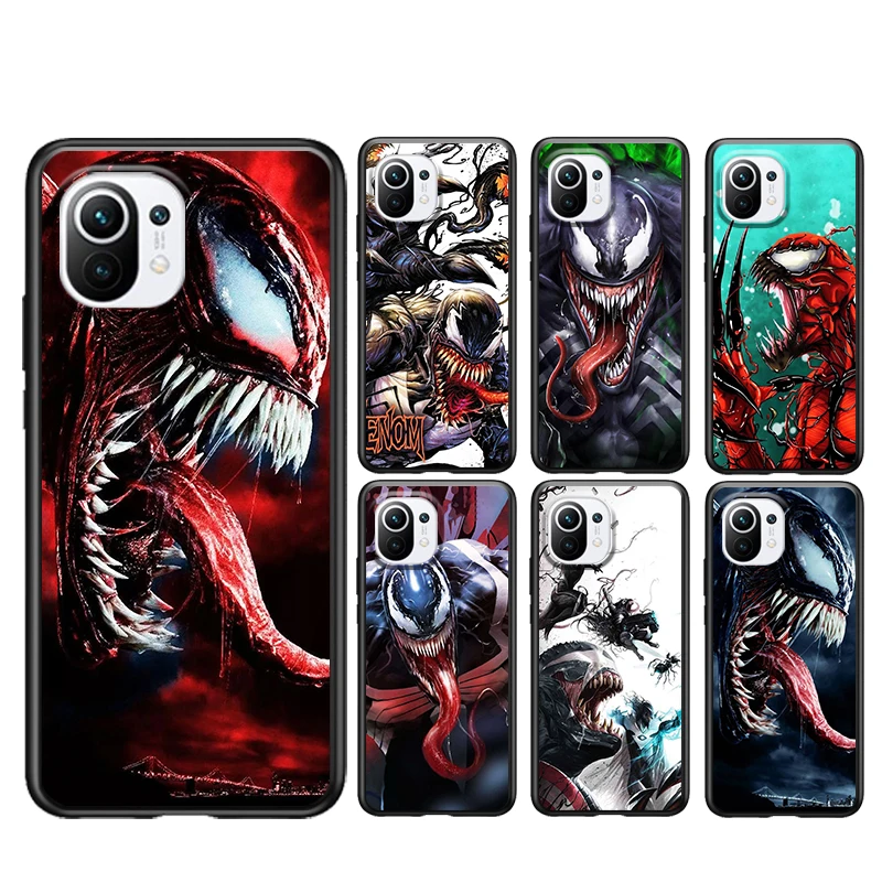 

Venom Marvel cool for Xiaomi Mi 11 10 Ultra 11T 10T Note10 Pro Lite 11i 10i 10S 5G Soft Black Phone Case Cover Shell