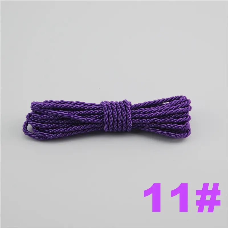 11 FASMILEY DIY Cord Jewelry findings 3 мм плетеный Канат мульти сплошной Цвет витая нить DIY аксессуары строка товарами на расстоянии до 20 м DS217 - Цвет: 11