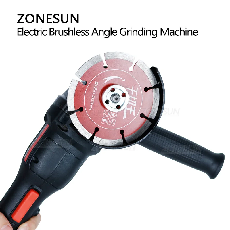 ZONESUN Беспроводная шлифовальная машина для дерева и металла электрическая