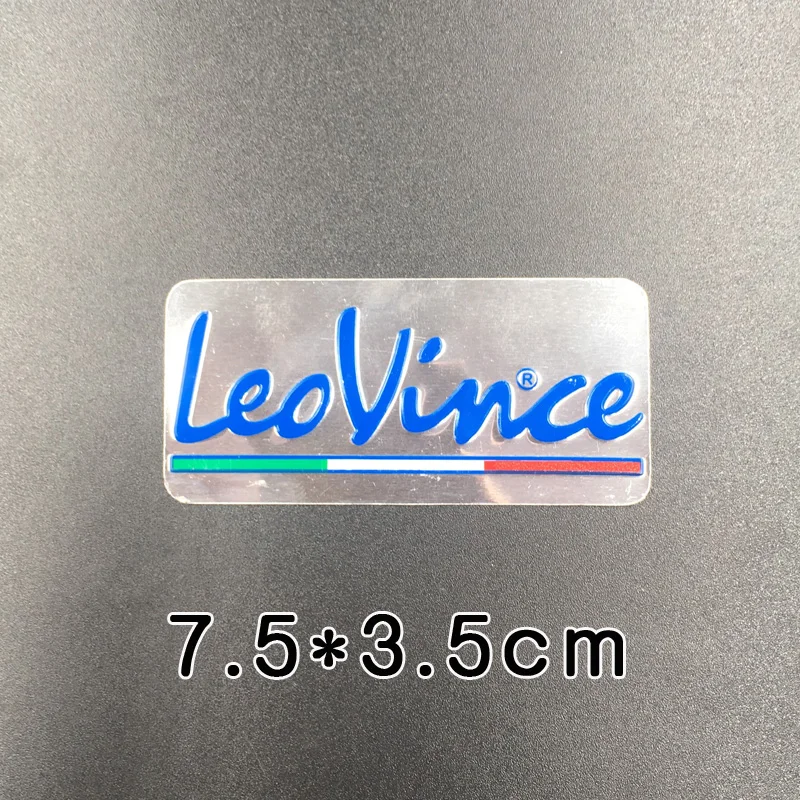 leovince 2 2 шт. FASP алюминиевая мотоциклетная выхлопная наклейка на трубы наклейка Скорпион для Arrow Yoshimura наклейка s SC AR Leovince - Цвет: leovince 2