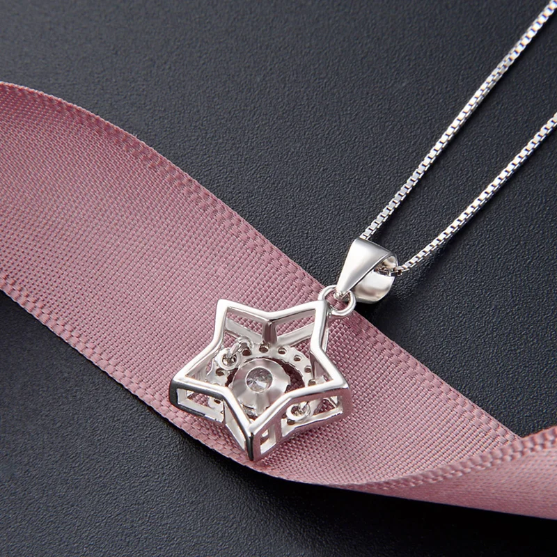 

Starry 4mm Zircon Solid Sterling Silver Pendant With White Gold Cover Last Forever Never Fade Or Discolor CHDAD001512