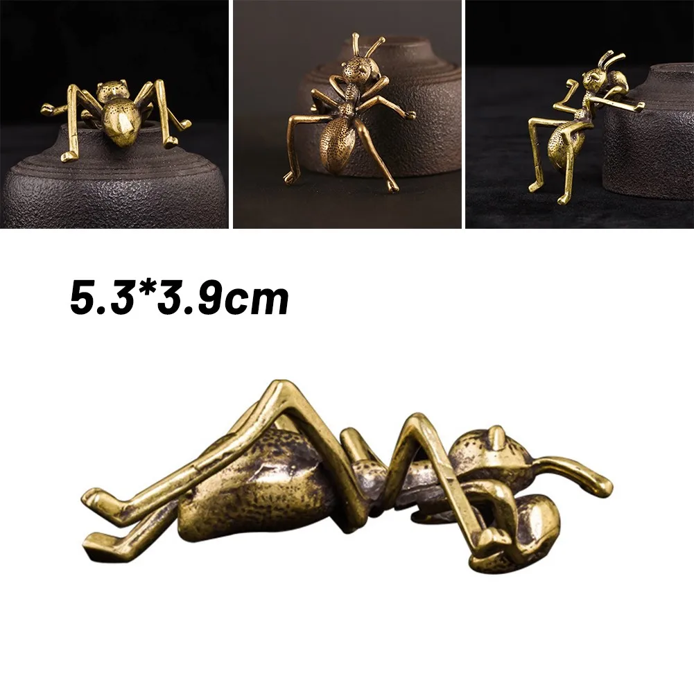 

1*Figurines Brass Ants, Small Bronze Ornaments Decorative Ornaments Tea Pets Ornaments Fine Workmanship