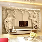 Пользовательский 3D высококачественный современный декор самоклеящиеся обои задник Европейская скульптура фрески для гостиной фон водонепроницаемый
