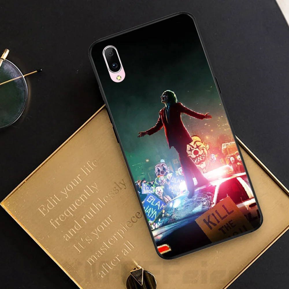 ByLoving joker TPU черный чехол для телефона Корпус VIVO V11 9 7 5 5S 11I Y11PRO V7 7PLUS Y31 | Мобильные