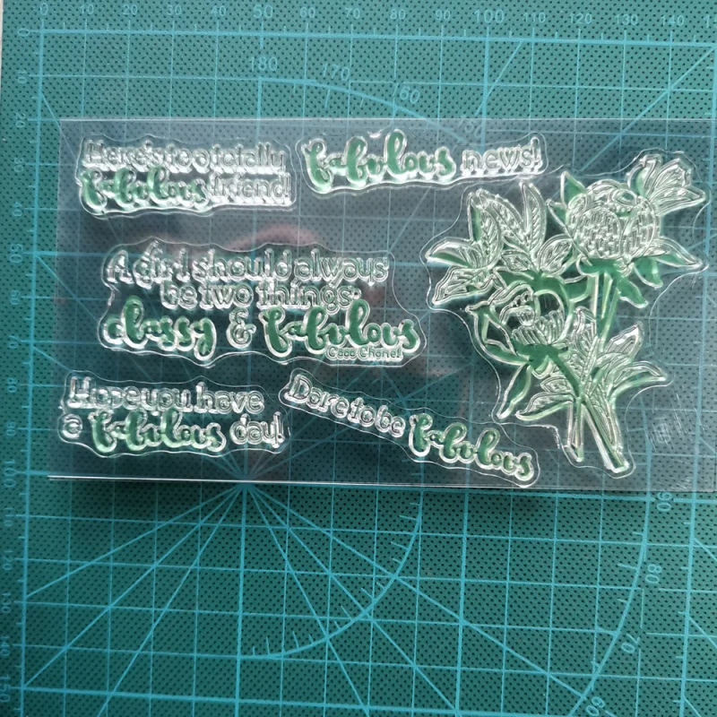 Прозрачные штампы с буквами цветов для скрапбукинга сделай сам/изготовления