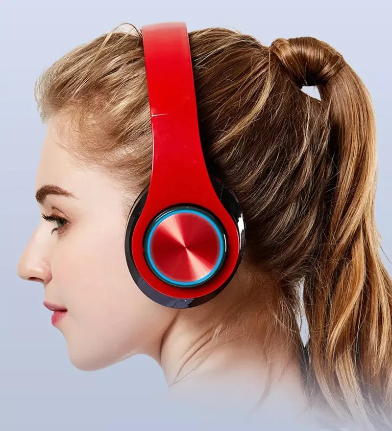 Настоящие беспроводные Bluetooth V5.0 наушники стерео Складные портативные игровые Mp3