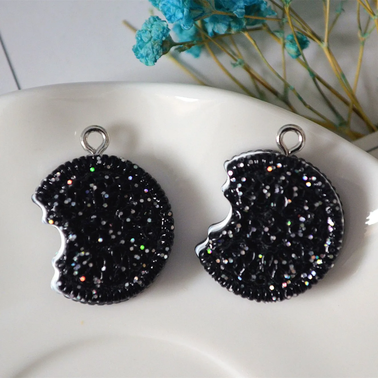 Подвеска в виде печенья 10 шт./упак. пищевая смола подвеска для изготовления