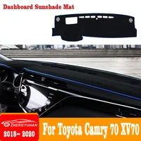 car dashboard cover mat pad dashmat dash sunshade instrument carpet for toyota camry 70 xv70 2018 2020 car accessories