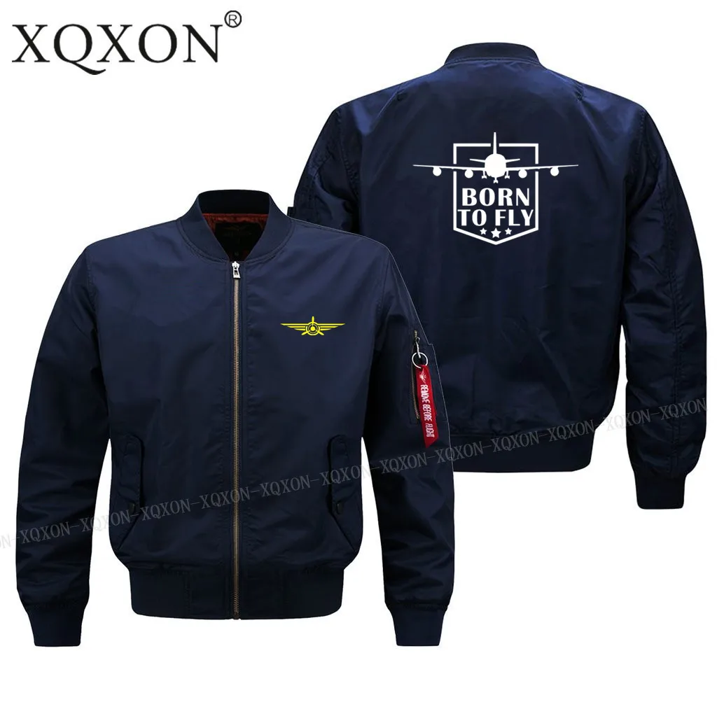 XQXON 2021Hot распродажа Для мужчин куртка пилота Новый стиль Born To Fly Пилот самолета