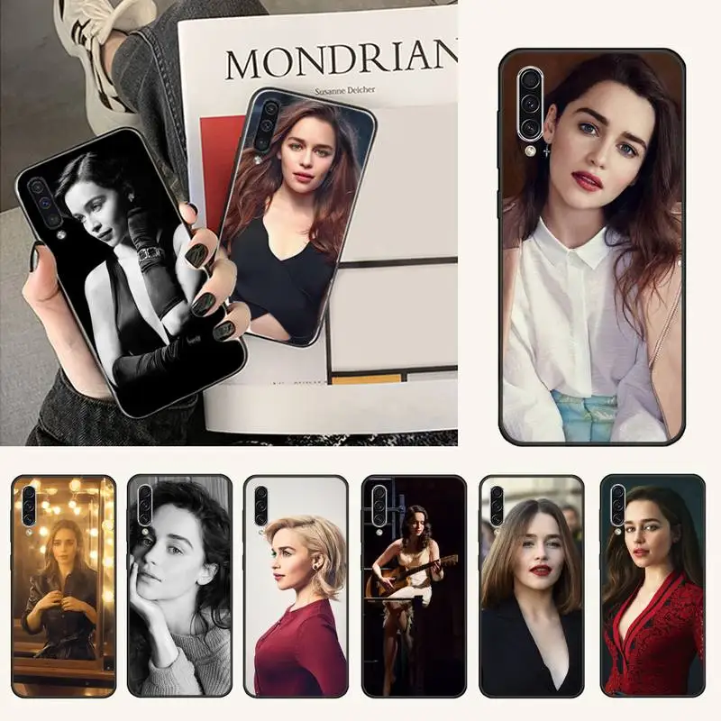 

emilia clarke British actress Phone Case For Samsung Galaxy A S Note 9 11 10 51 50 71 70 80 20 21 30s ultra plus