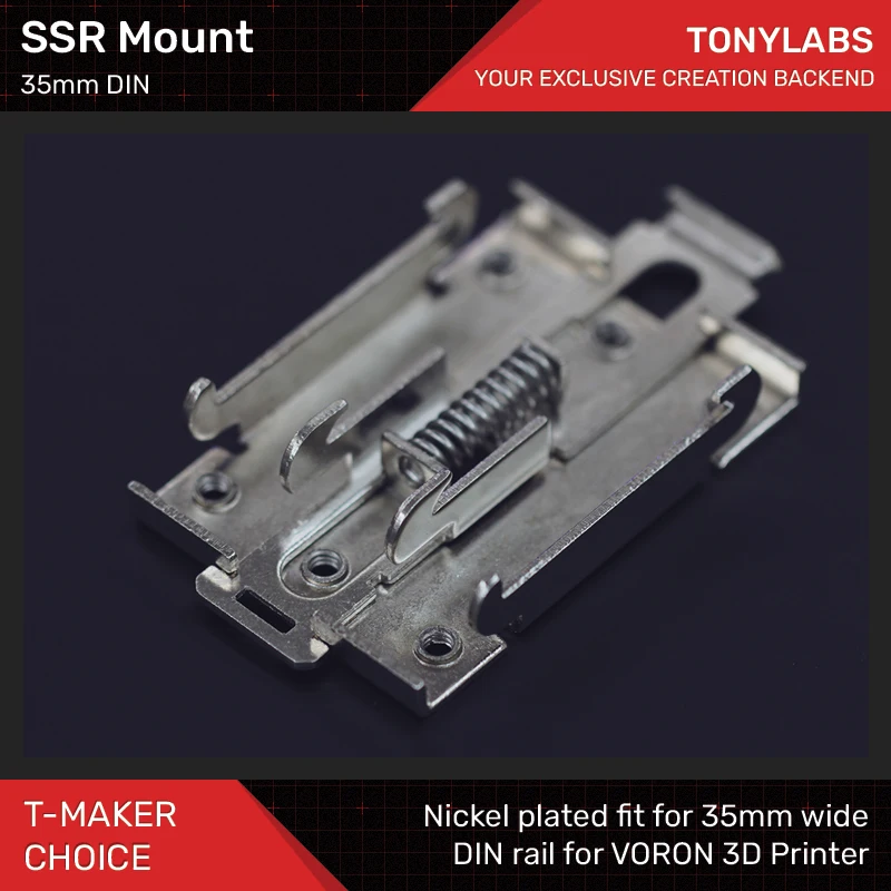 

SSR Mount for 35mm DIN Rail VORON Solid State Relay 3D Printer