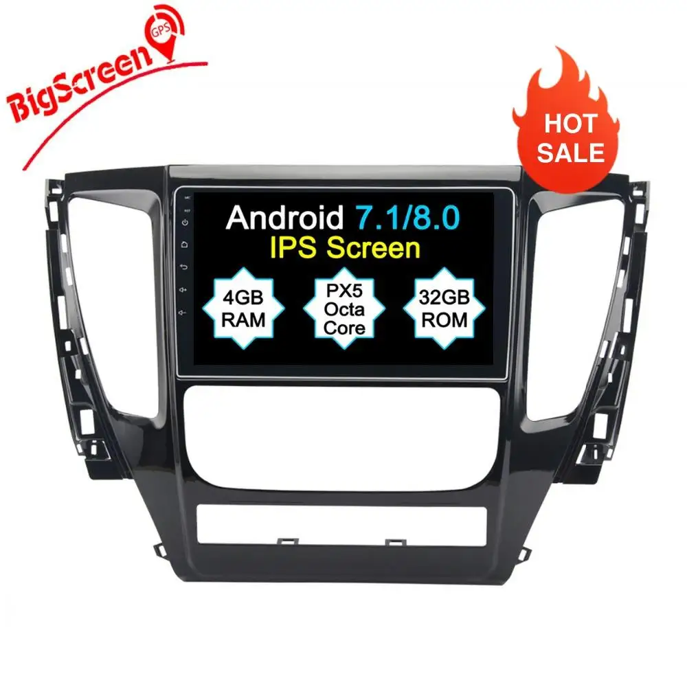 Новейший Восьмиядерный автомобильный DVD-плеер Android 8 0 GPS-навигация для Misubishi Pajero 2016