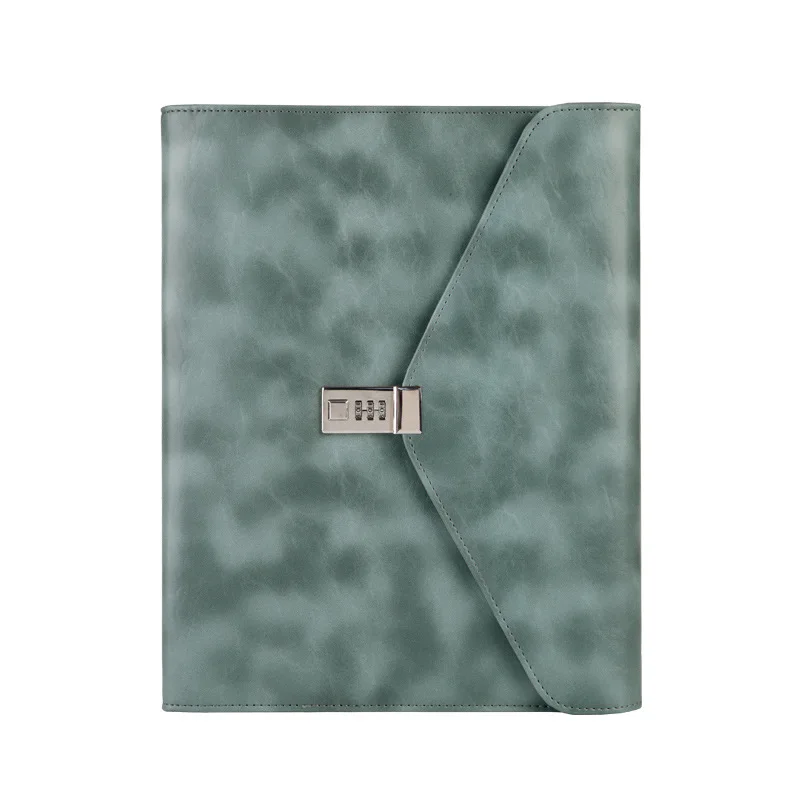 Деловой портфель A4 на молнии офисный с отделением для документов кожаный