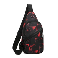 gift men women travel 2 layer chest bag shoulder pack multipurpose sling bag
