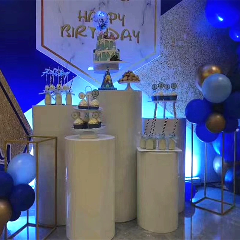wedding kids party stage backdrops cylinder column large arch for flower balloons dessert table tall cake stand pillar holders | Дом и сад