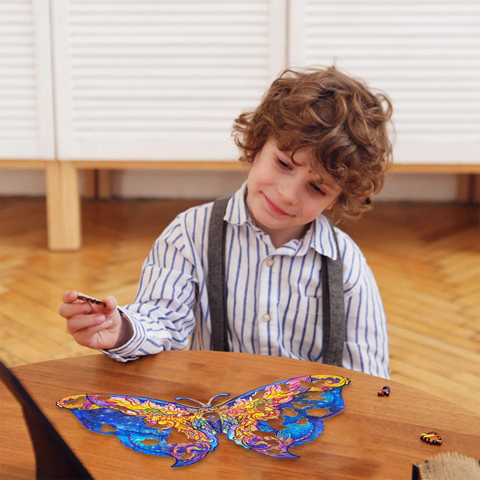 

Butterfly Jigsaw Puzzle Wooden Unique Shape Puzzle Pieces Best Gift For Adults And Children Puzzle, Ideal For The Family Game