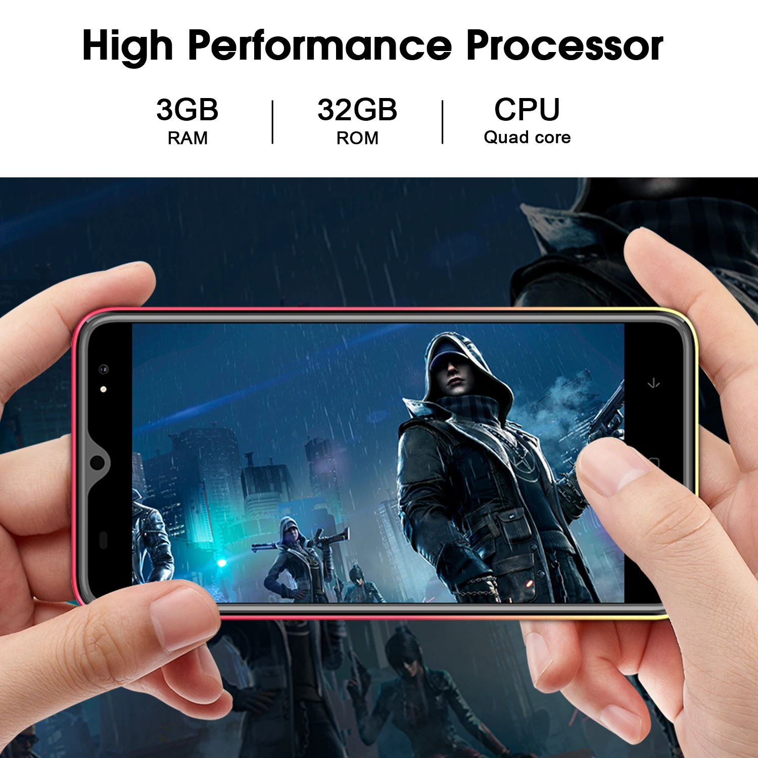 DUODUOGO P30 мобильный телефон Android 9,0 3 ГБ ОЗУ 32 Гб ПЗУ 13MP+ 5MP 5," HD ips 4800mAh отпечаток пальца 4G celular смартфон мобильный телефон