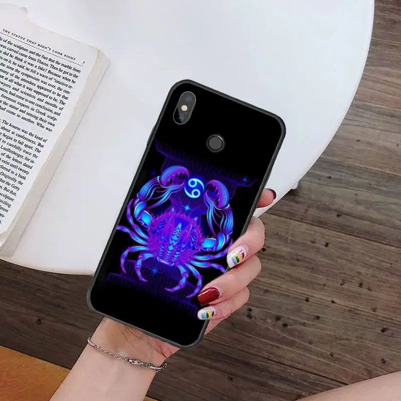

Zodiac Sign Animal black Phone Case For Xiaomi Redmi note 7 8 9 t k30 max3 9 s 10 pro lite