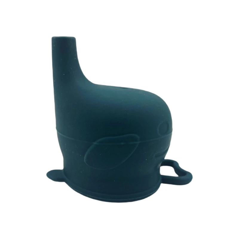 

Baby Food Grade Silicone Sippy Cup Lid Water Bottle Cap Dolphin Shaped Spill Proof Straw Mug Cover Case Y1QF