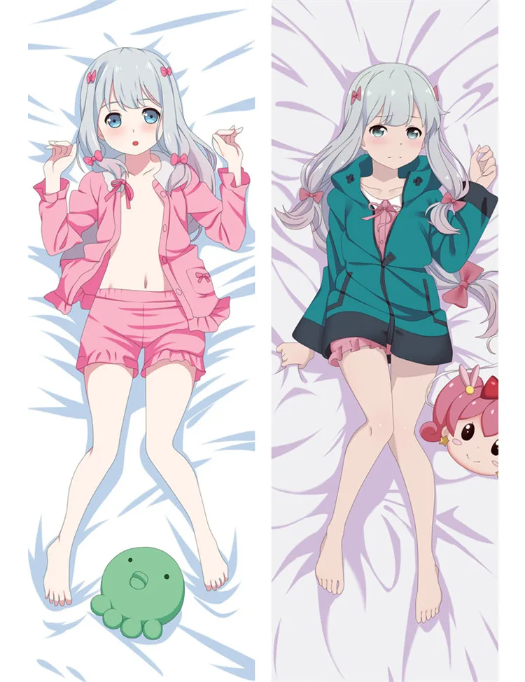 Anime Eromanga Sensei Body Pillow Cover Case Sexy Girls Decorative Pillowcase Peach Skin 2 Way Throw Otaku case gift | Дом и сад