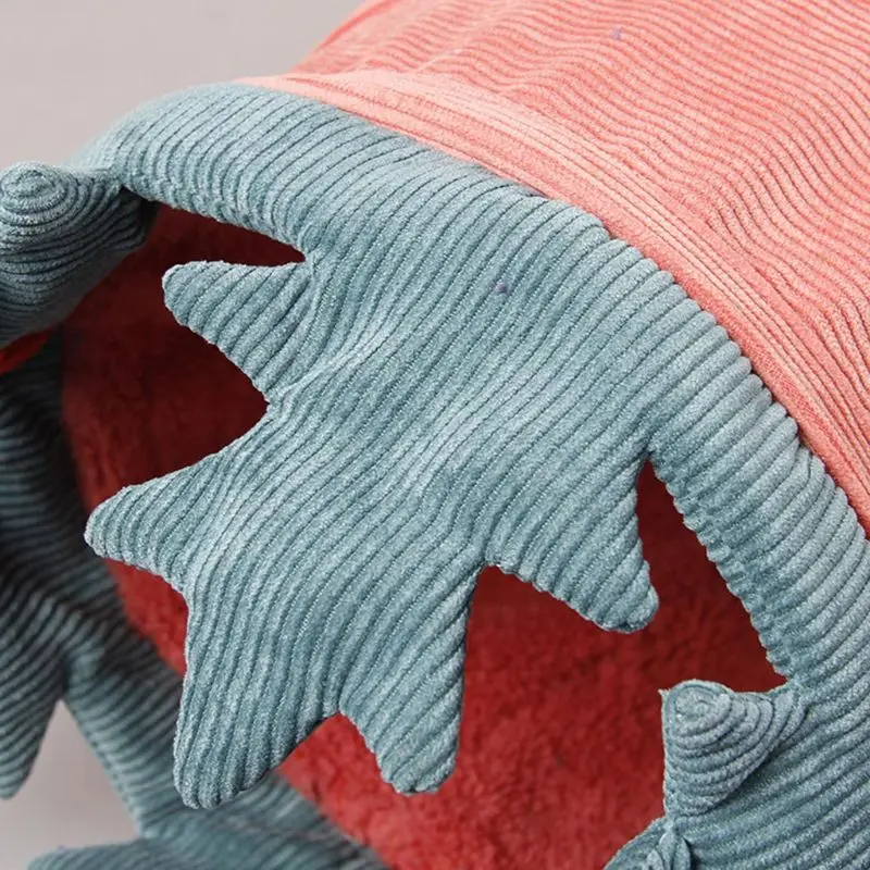 

K3NA Pet Tunnel Foldable Corduroy Tube Vegetable Shape Cat Kitten Tunnels for Indoor Playing Exercise Toy