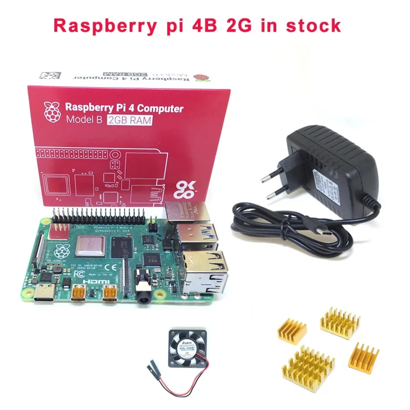 Макетная плата Raspberry Pi 4B Bluetooth 5 0 двойной HDMI совместимый двухчастотный 5Gwifi/4K + 5V 3A