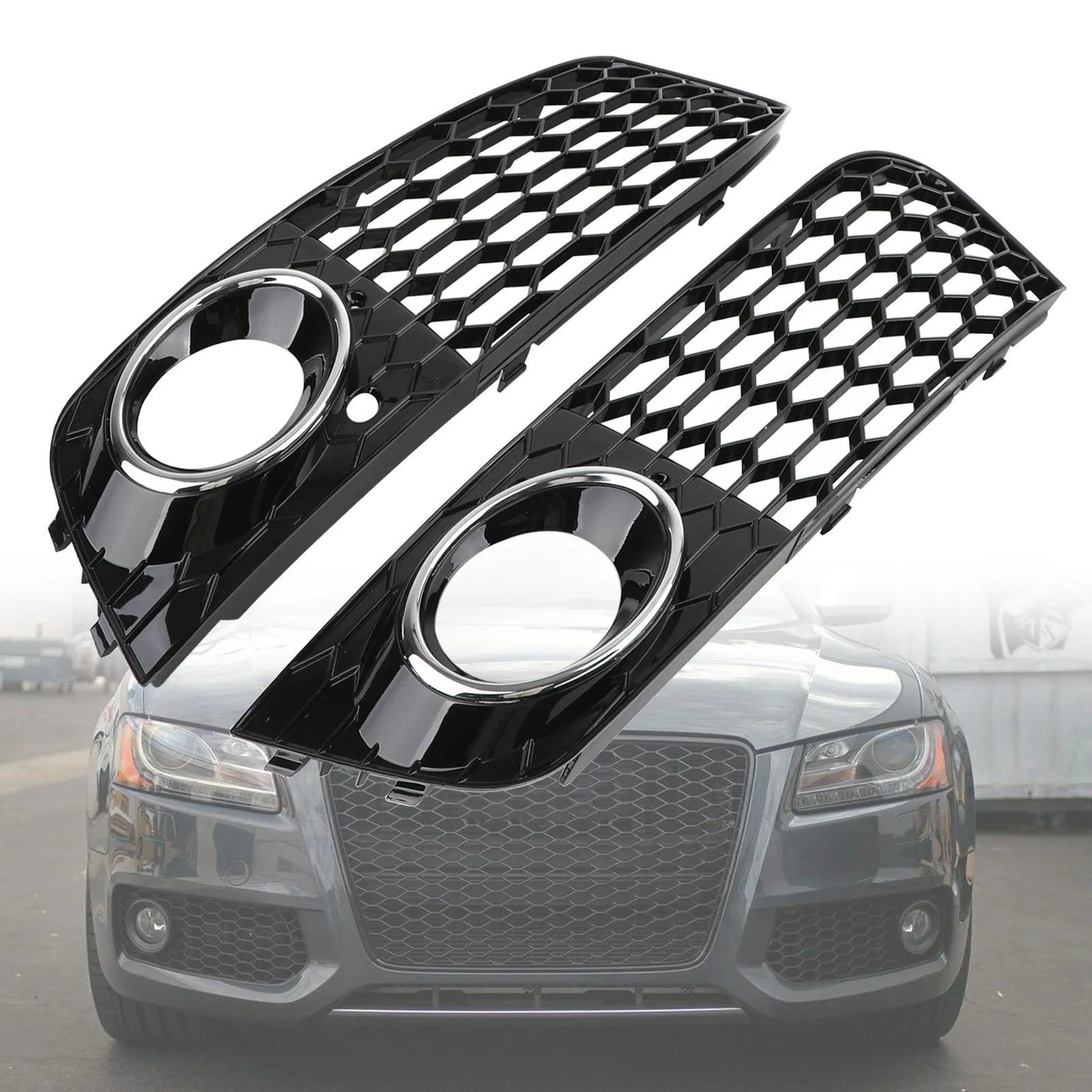 Противотуманная решетка для Audi A4 B8 RS4 2009 2010 2011 2012 | Автомобили и мотоциклы