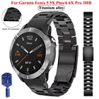 Ремешок Fenix6X из титанового сплава для наручных часов, Легкий браслет QuickFit для Garmin Fenix 5 5X Plus6 6X Pro 3HRInstinct 935, 22 26 мм