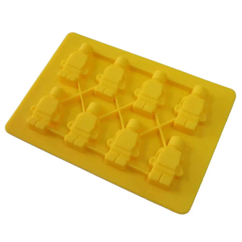 8 кирпичей силиконовая форма для льда в форме робота лоток кубик мороженого