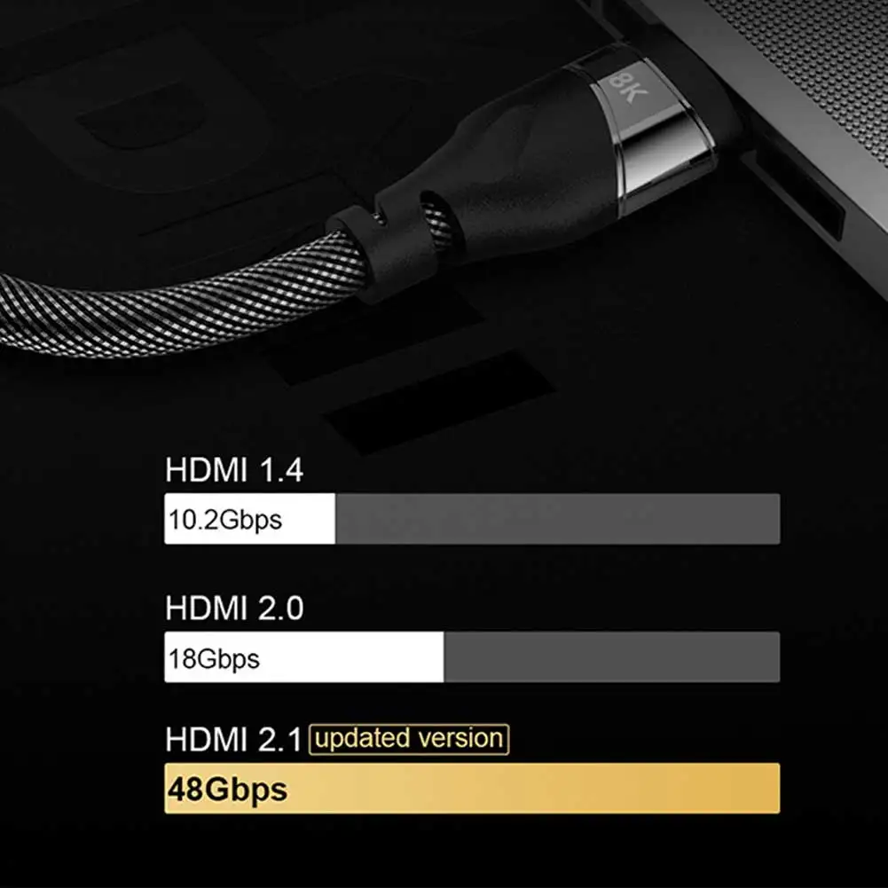 HDMI 2 1 ARC видео кабель 8K 60 Гц 4K 120 48 Гбит/с конвертер высокой четкости шнур для