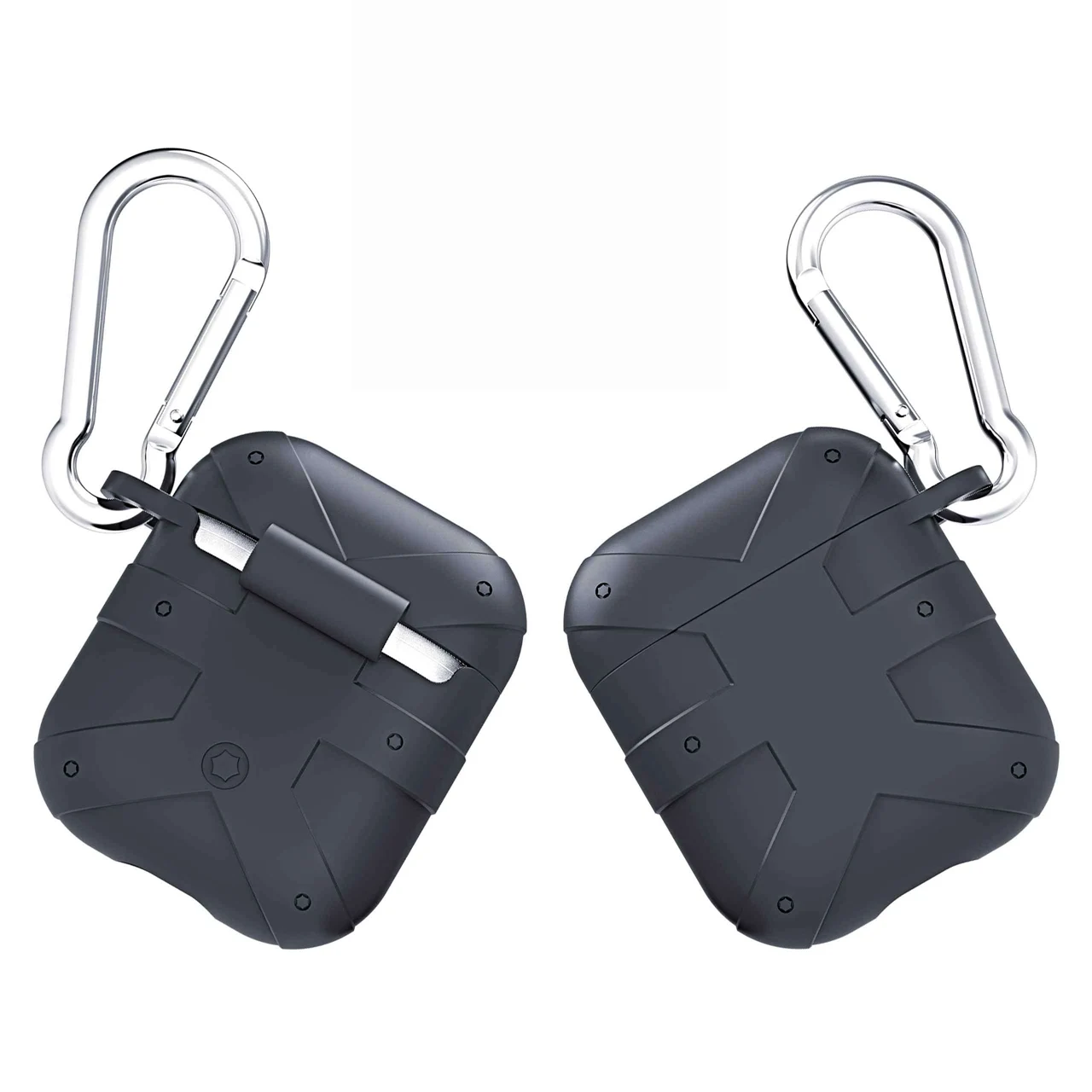 A3 Чехол для AirPods, роскошный противоударный защитный чехол, беспроводной Bluetooth чехол для наушников, силиконовый чехол для Air Pods, 2 зарядного устройства, fundas - Цвет: A3
