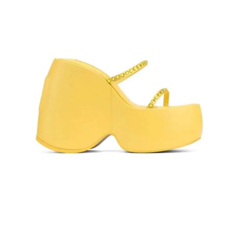 Туфли женские на танкетке сандалии толстой подошве высокий каблук туфли в