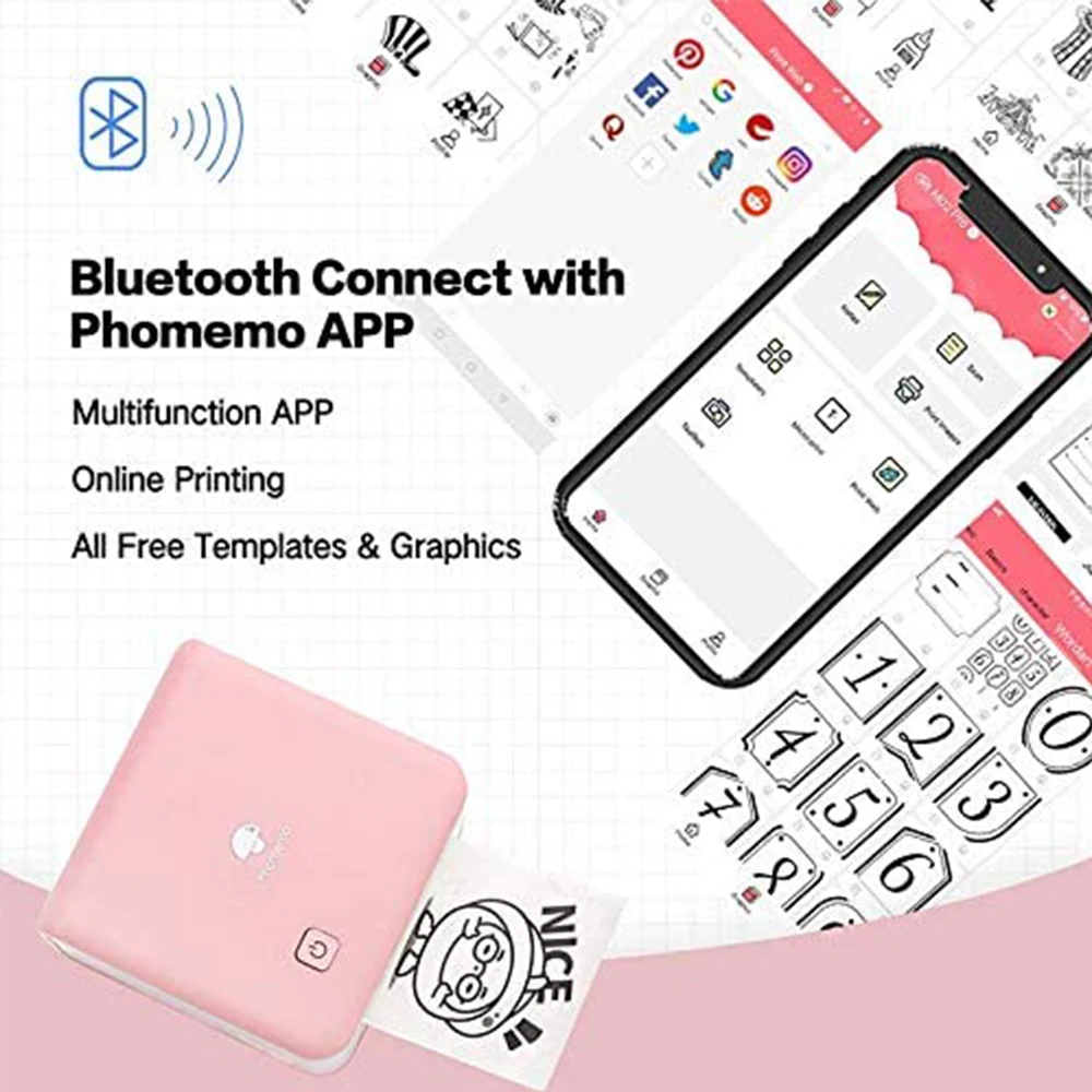 Bluetooth принтер Phomemo M02 Pro 300 точек/дюйм|Принтеры| |
