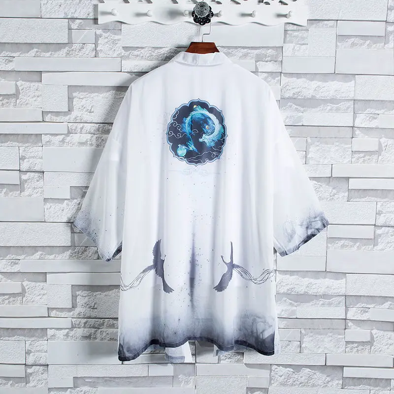 Солнцезащитная одежда Geskeey стиль даопао мужское кимоно в стиле древнего