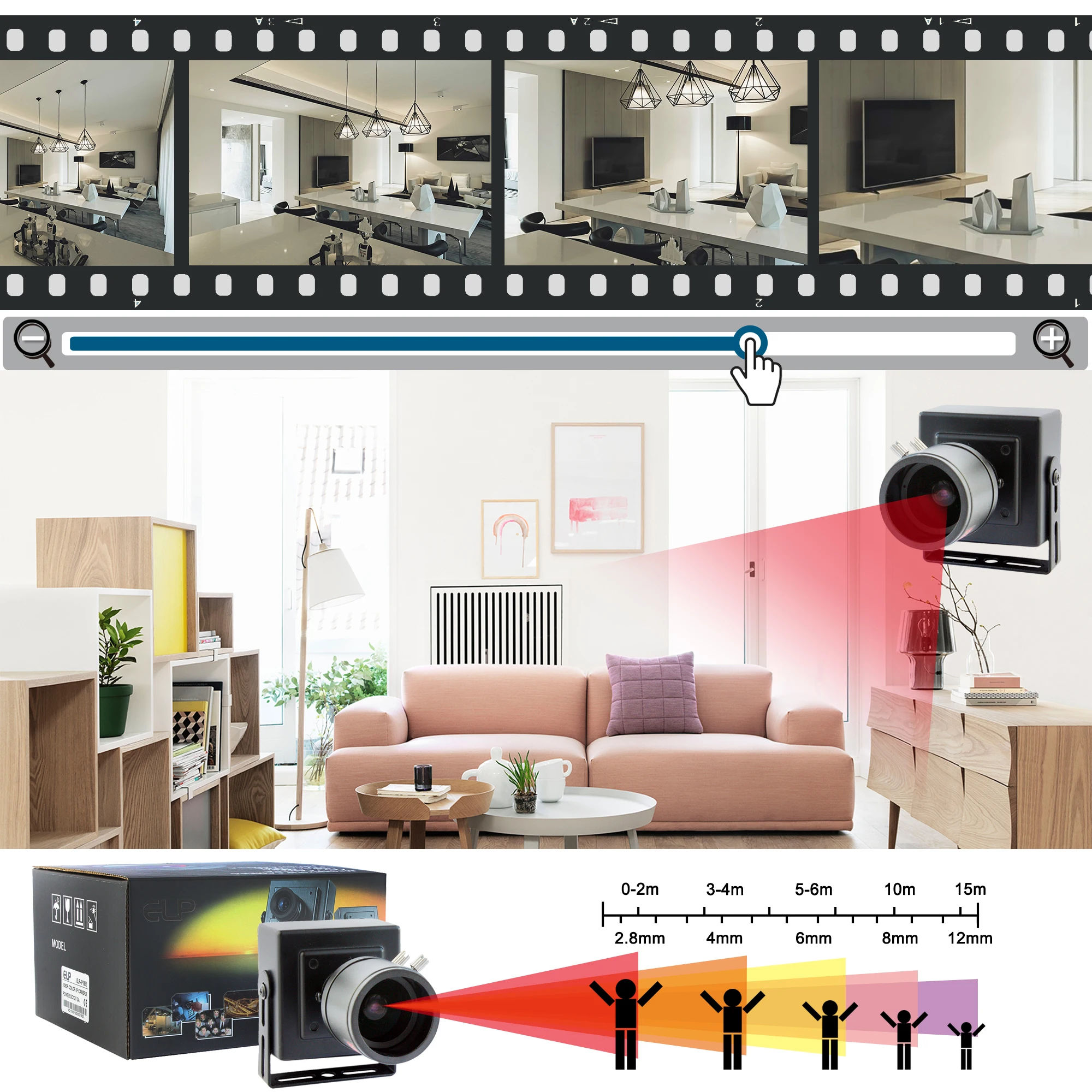 Вариофокальная камера USB 960P AR0130 CMOS 2 8 12 мм с ручным зумом usb 0 UVC OTG поддержка веб