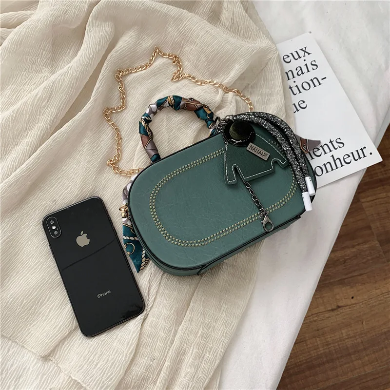 

Scarf Pu Leather Box Style Women Tote Handle Women's Party Purses And Handbags Shoulder Bag Crossbody Bag Female Evening Bag