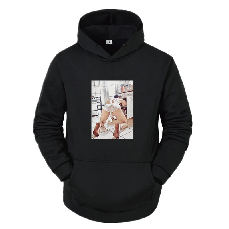 

Go deeper baby Gay Love Art Print Hoodies Men Fashion Casual Vintage Sweatshirts Harajuku Streetwear Gay Love Funny Hoodie Top