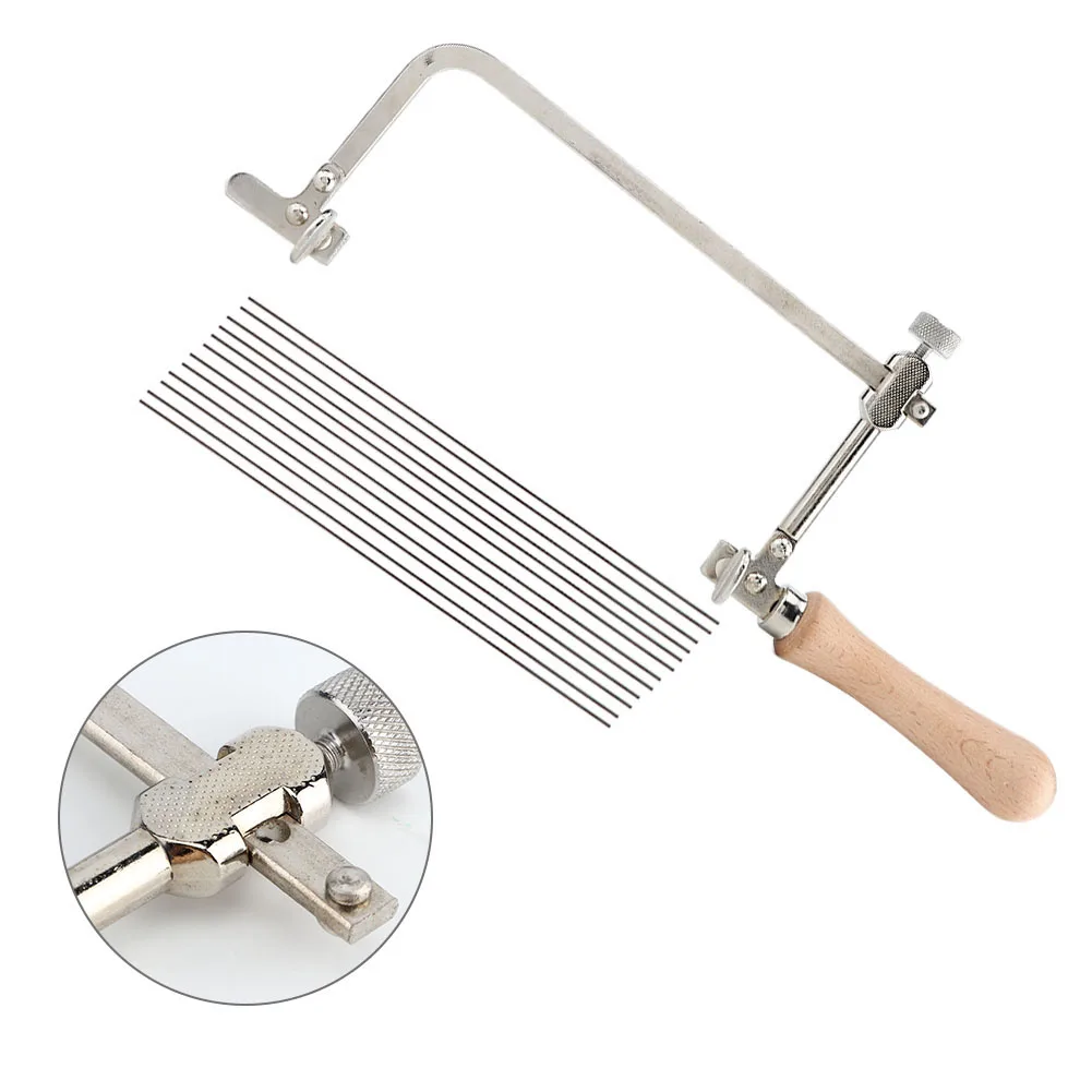 Регулируемый стальной пильный лук деревянная ручка диск сделай сам для