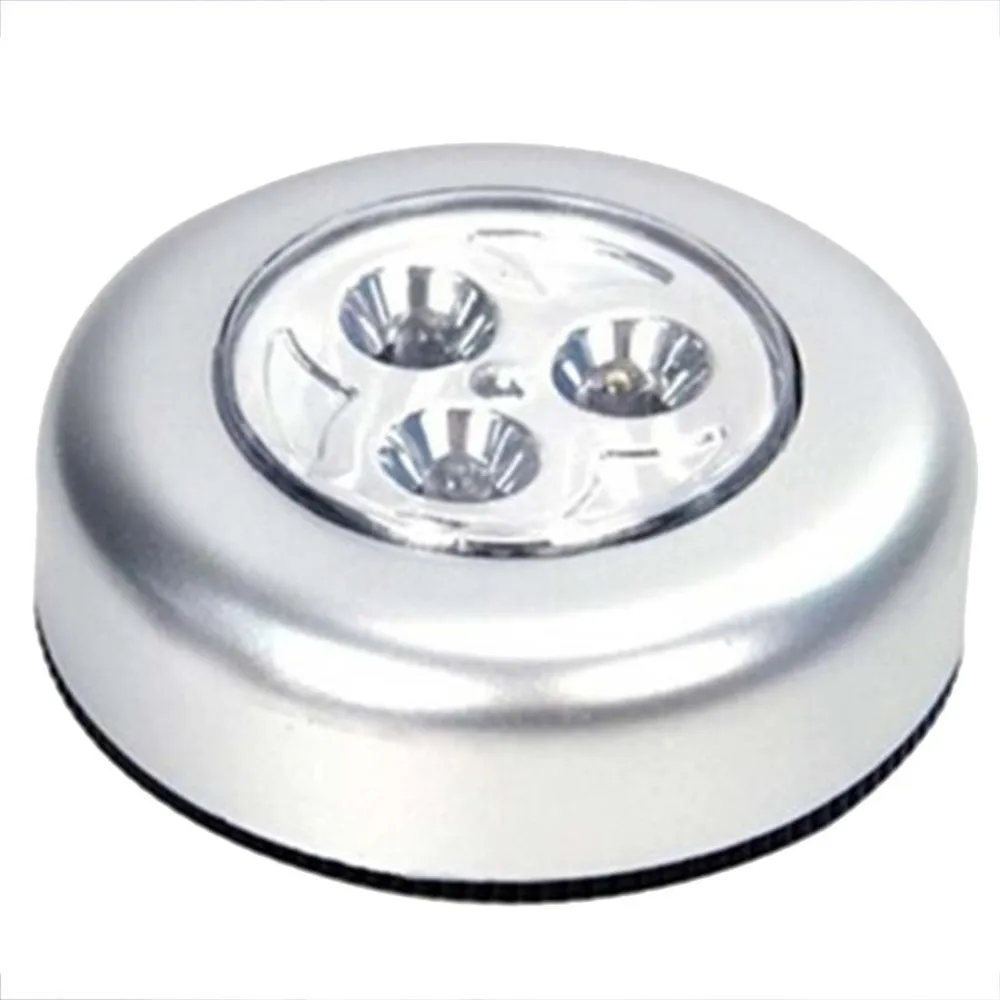 Мини 3 LED сенсорный коснитесь светильник домашняя кухня под шкафом шкаф нажимная