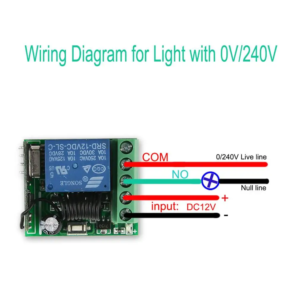 433 mhz universal wireless remote control switch dc 12v 1ch relay receiver module and rf transmitter electronic lock control free global shipping