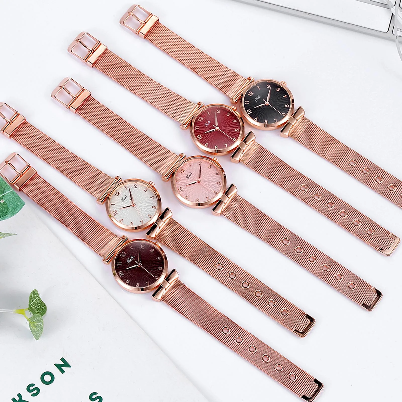 

Gadi Ladies Quartz Watch Magnetic Buckle Strap Steel Strap Fine Watch Wristwatch Zegarek Damski