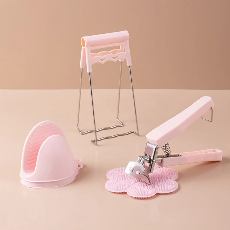 

Bowl Clamp High Temperature Resistant Non-slip Anti-scalding Gloves Anti-scald Clamp Crockery Clamp Stainless Steel Tray Clamp