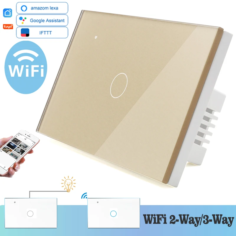 Настенный сенсорный выключатель с Wi Fi 118*72 мм|Выключатели| |
