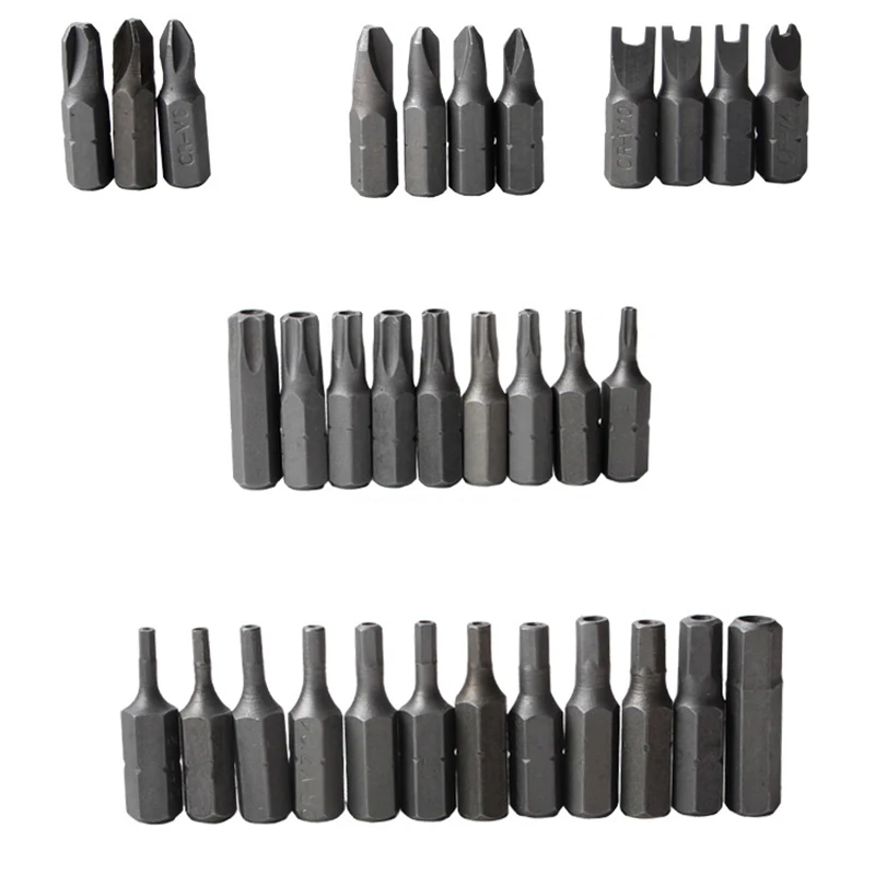 Security Bit Set with Magnetic Extension Holder Tamper Proof Torq Torx Hex Star Screwdriver Bits | Инструменты