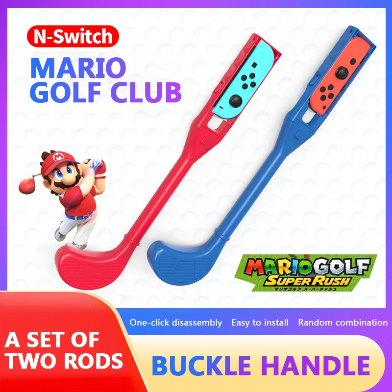 

2021 NEW Switch Golf Clubs Grip NS Joycon Controller Gaming Handle Grips Game Components For Nintendo Switch Console Accessories