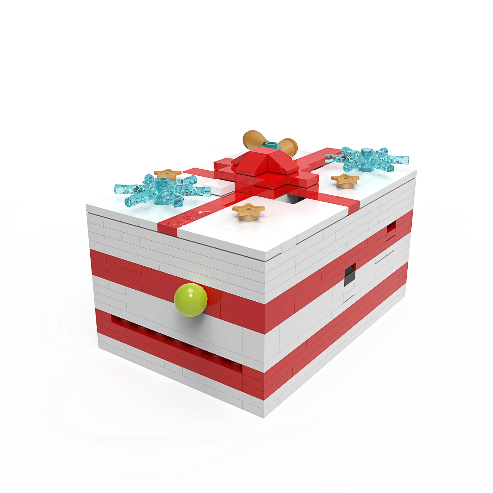 

MOC Christmas Decryption Box Multicolor Intelligence Case Buidling Blocks Bricks Assemble Particle Kid Adult Edu DIY Toy Gift