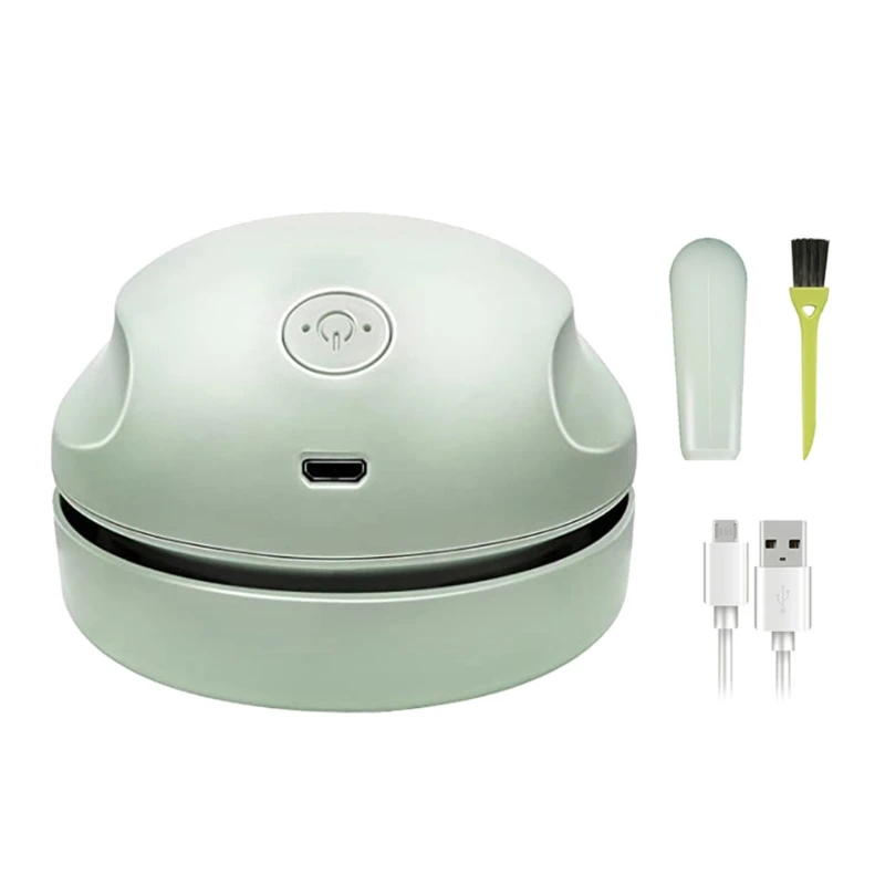 

High Efficiency Detachable Mini Desktop Vacuum Cleaner with Clean Brush Vacuum Nozzle USB Charging Easy to Clean T84C