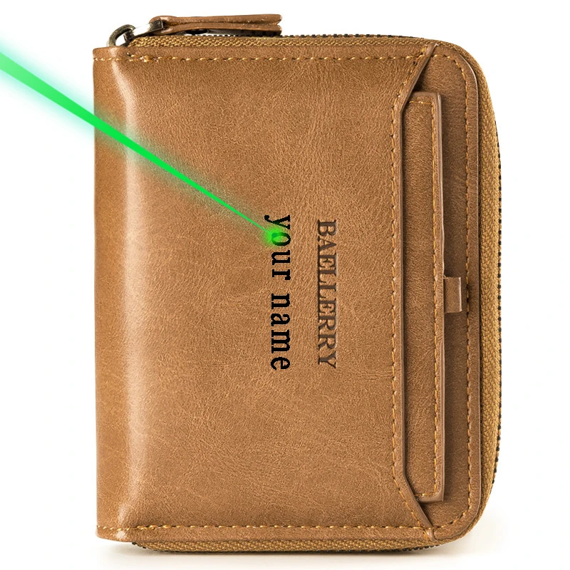 Роскошный кожаный мужской кошелек в стиле ретро подходит для джинсов