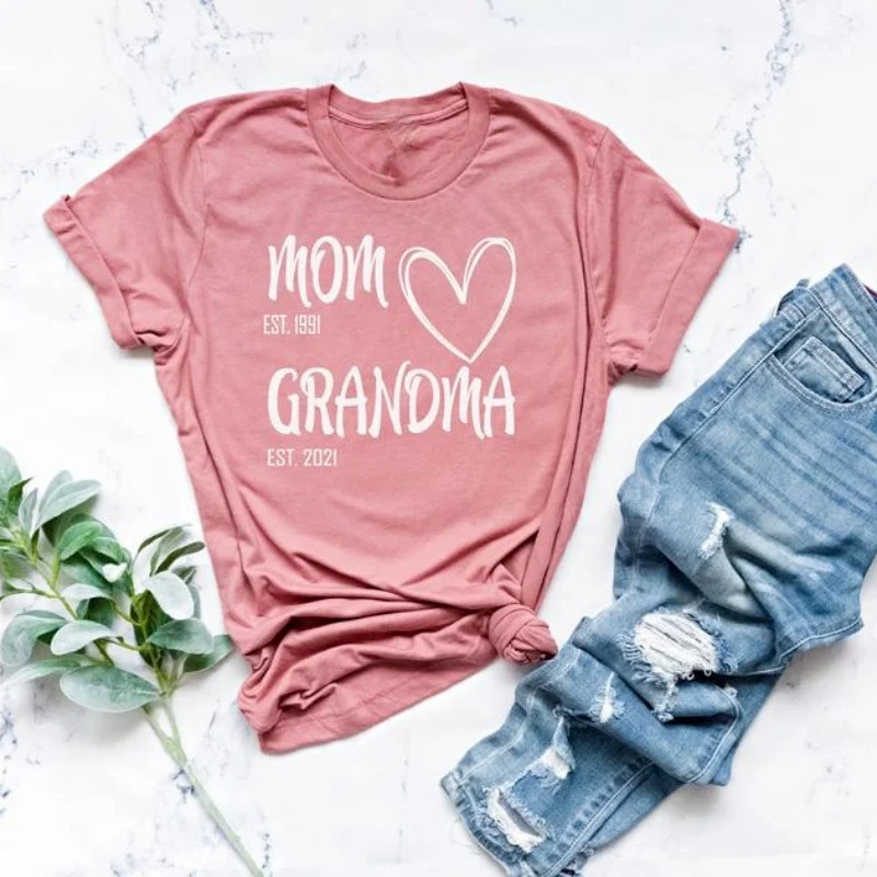 Mom Grandma Custom Shirt, Mom Grandma Shirt, Mom Mimi Aunt Shirt, Grandma Shirt, Mother's Day Shirt, The Best Present